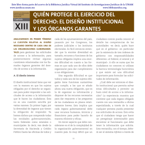 el diseño institucional y los órganos garantes