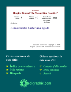 Rinosinusitis bacteriana aguda