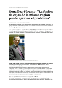 Entrevista a José Manuel González-Páramo, miembro del