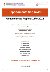 Departamento San Javier - Dirección General de Estadística y Censos