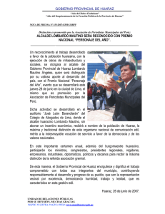 alcalde lombardo mautino sera reconocido con premio nacional