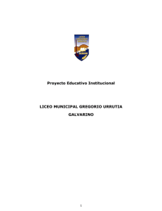 Proyecto Educativo Institucional LICEO MUNICIPAL GREGORIO