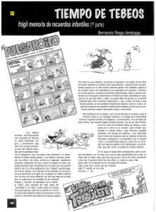 Tiempo de Tebeos. Frágil Memoria de Recuerdos Infantiles.