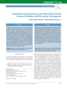 Tratamiento endovascular de la Enfermedad Arterial Oclusiva
