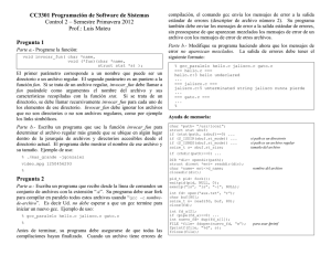 CC3301 Programación de Software de Sistemas Control 2
