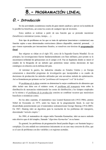 8.- programación lineal - Centro Concertado Juan XXIII Cartuja