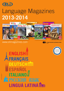 2013-2014 - Eli Magazines