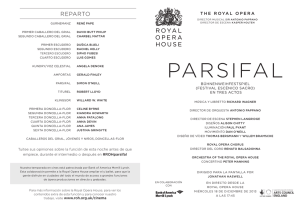 parsifal - Royal Opera House