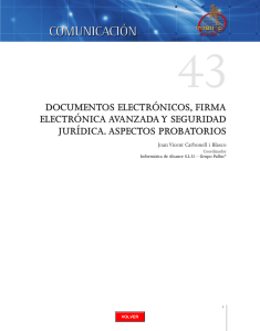 documentos electrónicos, firma electrónica avanzada y seguridad