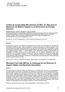 Celdas de Combustible Microbianas (CCMs): Un Reto para la