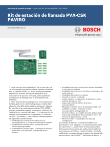 Kit de estación de llamada PVA-CSK PAVIRO