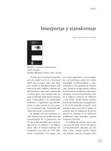 Interpretar y transformar