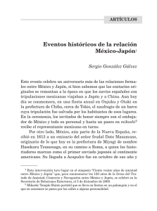 Eventos históricos de la relación México-Japón1