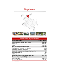 Magdalena - DNP Departamento Nacional de Planeación