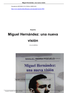 Miguel Hernández: una nueva visión