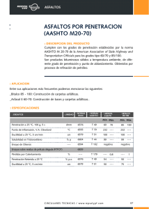 ASFALTOS POR PENETRACION (AASHTO M20-70)