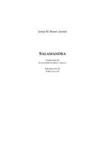 "Salamandra", Josep M. Benet i Jornet