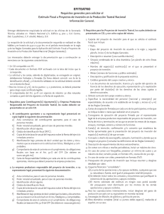 EFITEATRO Requisitos generales para solicitar el Estímulo Fiscal a