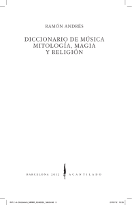 DICCIONARIO DE MÚSICA MITOLOGÍA, MAGIA Y RELIGIÓN