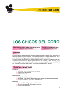 LOS CHICOS DEL CORO - Anexo - Aprendiendo con el cine europeo