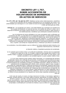 DECRETO LEY 1.757, SOBRE ACCIDENTES DE VOLUNTARIOS