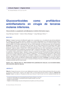 Glucocorticoides como profiláctico antinflamatorio en cirugía