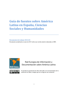 Guía de fuentes americanistas en España - América Latina