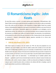 El Romanticismo inglés : John Keats