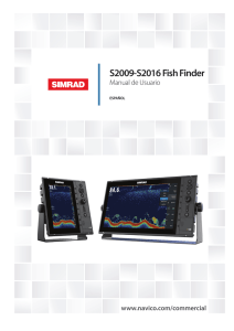 S2009-S2016 Fish Finder Manual de Usuario