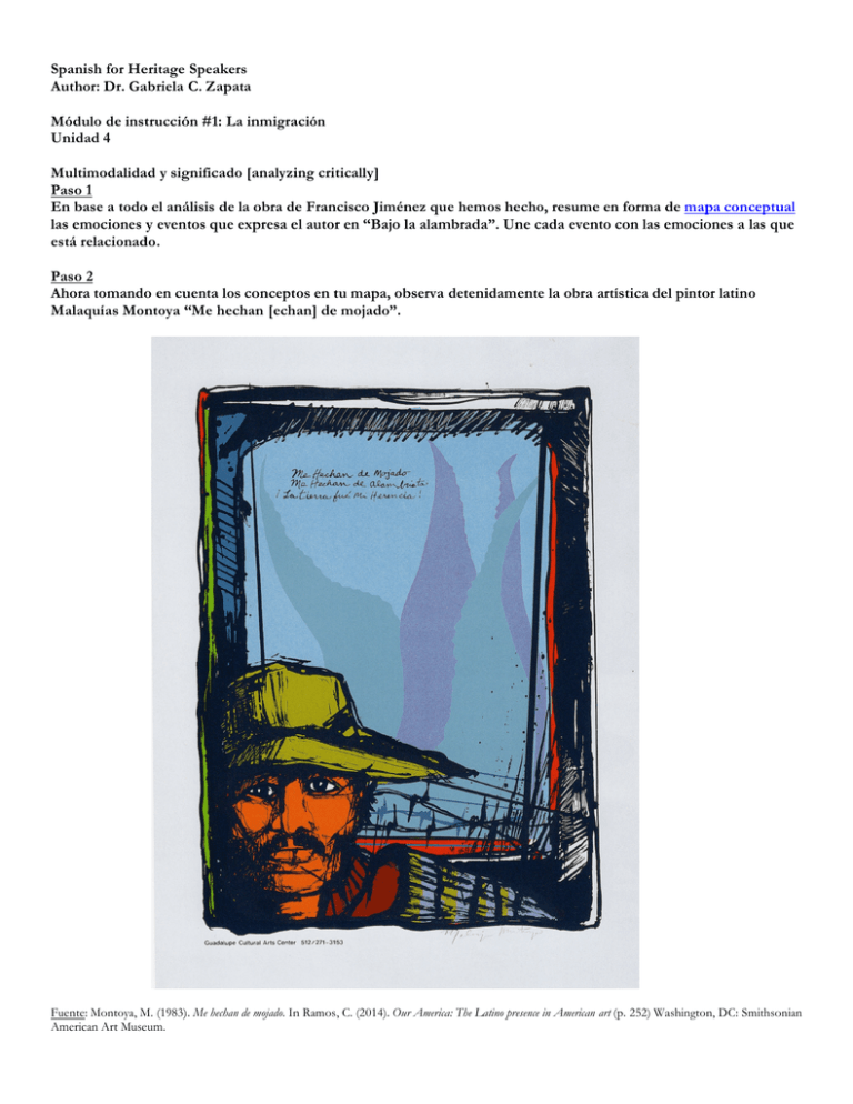 Spanish for Heritage Speakers Author Dr. Gabriela C. Zapata