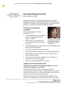 Su seguridad personal - Health Online