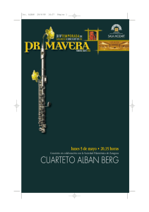 cuarteto alban berg - Auditorio de Zaragoza