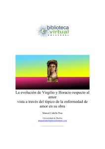 La evolución de Virgilio y Horacio respecto al amor vista a través del