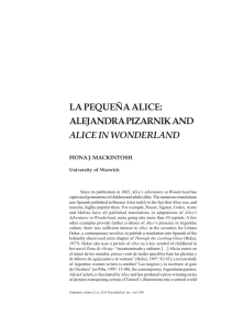 La pequeña Alice: Alejandra Pizarnik and Alice in Wonderland