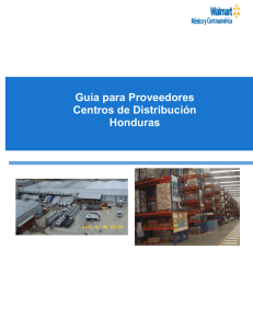 Guía para Proveedores Centros de Distribución Honduras