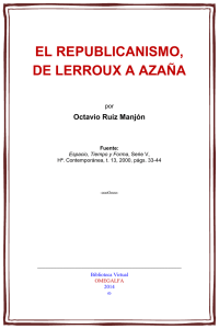 El republicanismo, de Lerroux a Azaña