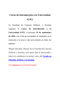 Curso de Introducción a la Universidad (CIU)
