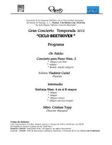Ciclo Beethoven de la Orquesta Sinfónica de la UAEH