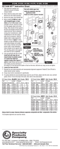 EZ CAM XR™ Instruction Sheet 81240, 81250, 81260, 81270
