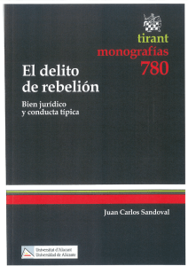 El delito de rebelión, bien jurídico y