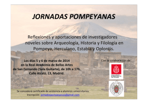 jornadas pompeyanas - Universidad Complutense de Madrid