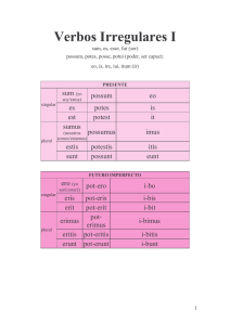 Verbos Irregulares I