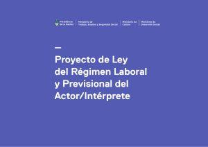 Proyecto de Ley del Régimen Laboral y Previsional