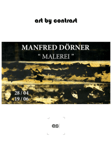 MANFRED DÖRNER - Art By Contrast | Galeria