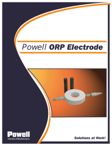 Powell ORP Electrode - Brine Chlorine Operations