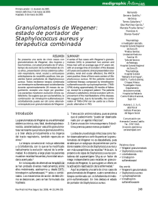Granulomatosis de Wegener: estado de portador