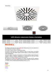 AXO difusors rotacionals d aletes orientables