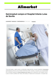 Quirónsalud compra el Hospital Infanta Luisa de Sevilla