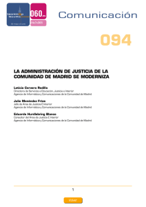 LA ADMINISTRACIÓN DE JUSTICIA DE LA COMUNIDAD DE