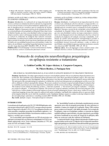 Protocolo de evaluación neurofisiológica prequirúrgica en epilepsia